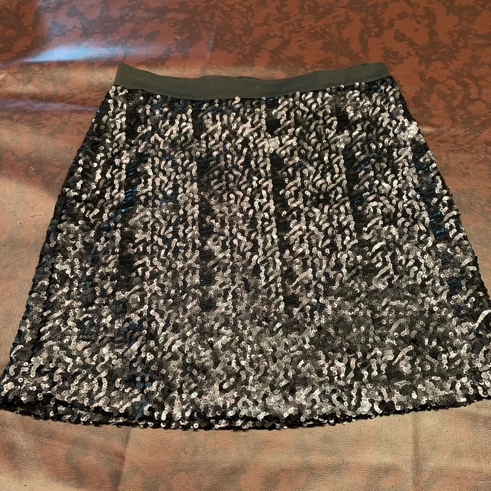 Lauren Conrad Black sequined skirt